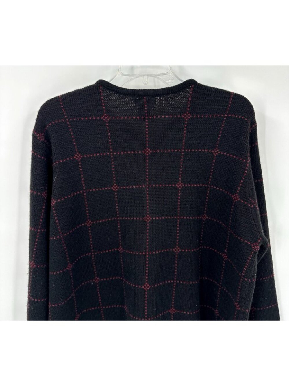vintage FALL AUTUMN CARDIGAN SWEATER leaves embroidered XL knit cozy boho - Picture 8 of 10